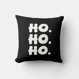 JO. JO. JO. Zwart & Wit Chic Maar Leuke Kerstmis Kussen