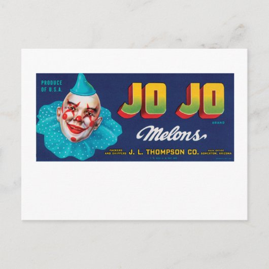 JO JO Melons Briefkaart (Voorkant)