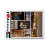 JO Jordanie - Amman - I Love Mosaic - Magnet (Horizontal)