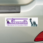 Jo Jorgensen voor President Bumpersticker (Op auto)