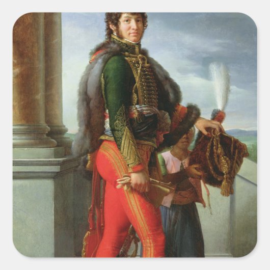 Joachim Murat 1801 Vierkante Sticker (Voorkant)