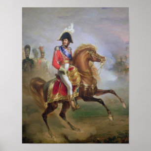 Joachim Murat op Horseback, 1814-15 Poster