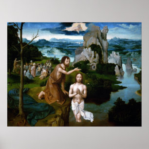 Joachim Patinir The Baptism of Christus Poster