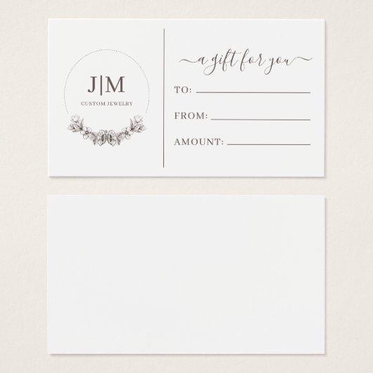 Joaillier simple et moderne (Devant & derrière)