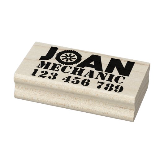 Joan Mechanic Rubber Stamp Rubberstempel (Stempel)