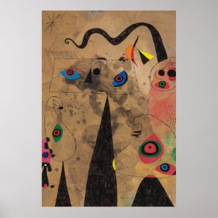 joan miro schilderijen kunst , abstracte kunst poster