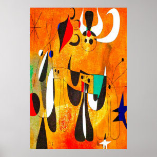 joan miro schilderijen kunst , abstracte kunst poster