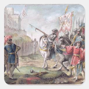 Joan of Arc (1412-31): Verlaat de Engelsen Vierkante Sticker