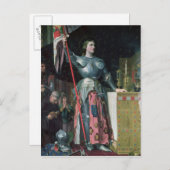 Joan of Arc bij de Koning Charles Briefkaart (Voorkant / Achterkant)