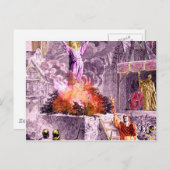 Joan of Arc Burns Briefkaart (Voorkant / Achterkant)