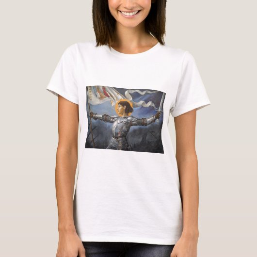 Joan of Arc met banner T-shirt (Voorkant)