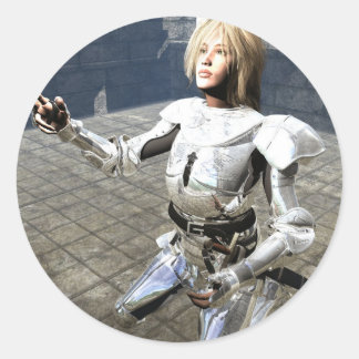 Joan of Arc Ronde Sticker