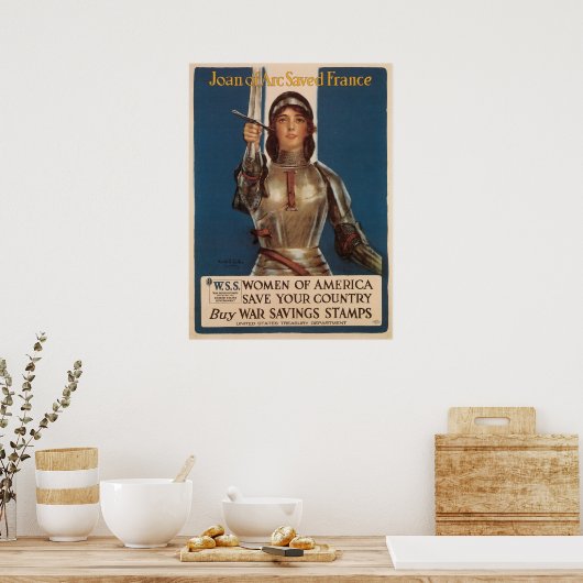 Joan of Arc Saved France Poster (Keuken)
