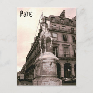 Joan of Arc Statue Paris Briefkaart