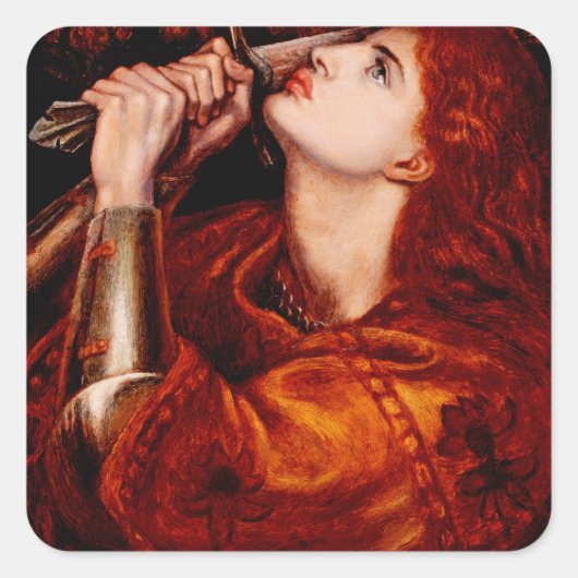 Joan of Arc Vierkante Sticker (Voorkant)