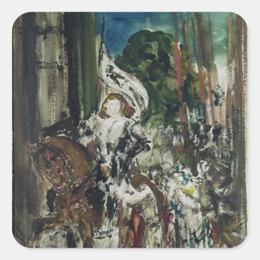 Joan of Arc Vierkante Sticker (Voorkant)