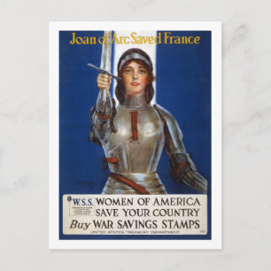 Joan_of_Arc_WWI_Propaganda Poster Briefkaart