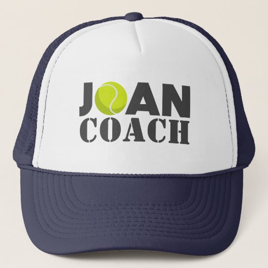 Joan Tennis Coach Trucker Hat Pet (Voorkant)