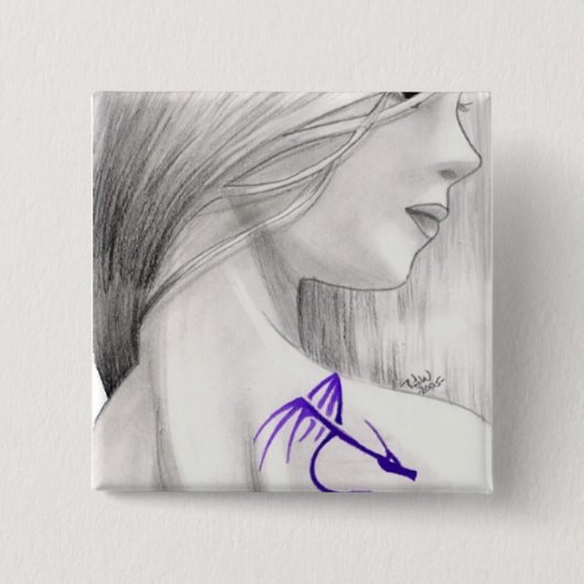 Joan Vierkante Button 5,1 Cm (Voorkant)