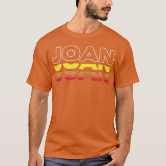 Joan voornaam grappige vintage zonsondergang Joan T-shirt