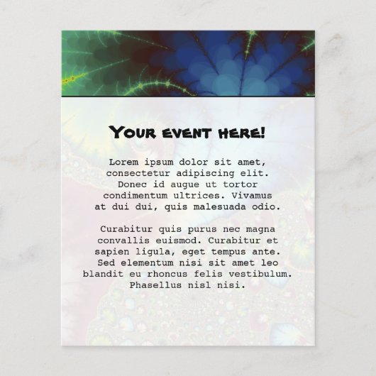 Joanie 50 Fractal Art Flyer (Voorkant)