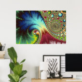 Joanie 50 Fractal Art Poster (Thuiskantoor)