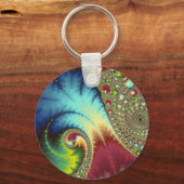 Joanie 50 Fractal Art Sleutelhanger (Voorkant)