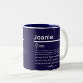 Joanie Personalized Girl Name Meaning Coffee Mug (Devant droit)