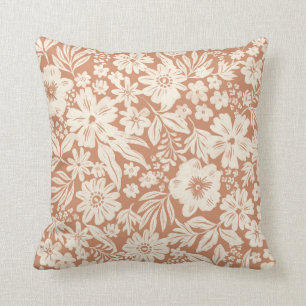 Joanie Terracotta Coussin Floral