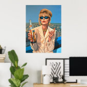 Joanna Lumley als Patsy Stone schilderij Poster (Thuiskantoor)
