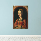 Joanna of Juana "The Mad" van Castilië Canvas Afdruk (Insitu (Houten vloer))