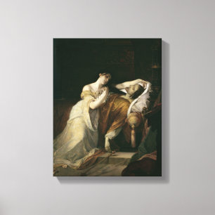 Joanna the Mad met Philip I de Handsome Canvas Afdruk