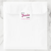 Joanne ding dat je niet zou begrijpen ronde sticker (Tas)
