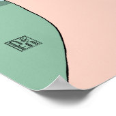 Joanne - Portrait Art déco en violet et bleu (Coin)