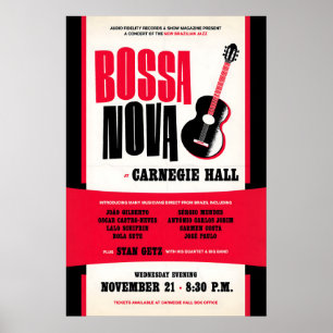 João Gilberto - Stan Getz affiche jazz - Bossa Nov