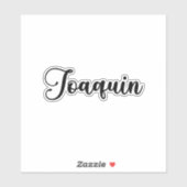 Joaquin Naam - Handgeschreven kalligrafie Sticker (Vel)