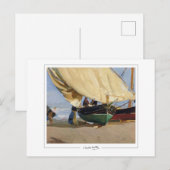 Joaquín Sorolla #338 - Carte postale d'art fin (Devant / Derrière)