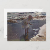 Joaquin Sorolla - Buscando Mariscos Briefkaart (Voorkant / Achterkant)