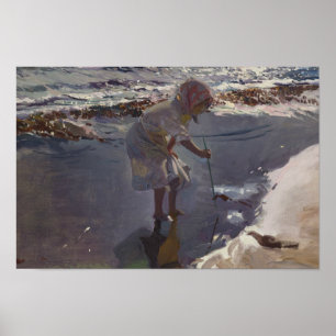 Joaquin Sorolla - Buscando Mariscos Poster