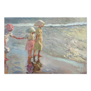 Joaquin Sorolla - de Drie Zusters Foto Afdruk