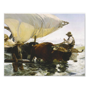 Joaquin Sorolla - De terugkeer van Gevist Foto Afdruk