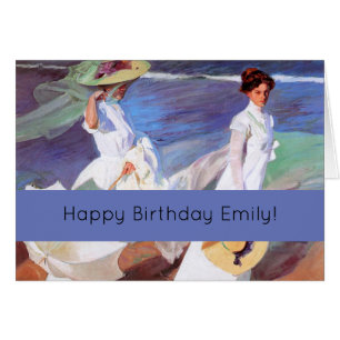 Joaquin Sorolla Femmes Promenade Plage