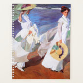 Joaquin Sorolla Femmes Promenade Plage (Devant)
