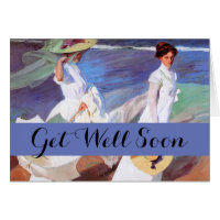 Joaquin Sorolla Femmes Promenade Plage