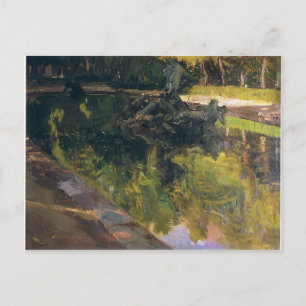 Joaquín Sorolla- Fontein de Neptune, La Granja Briefkaart