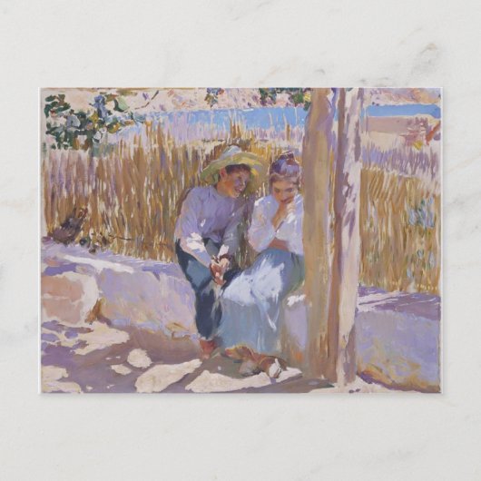 Joaquín Sorolla- Idyll, Javea Briefkaart (Voorkant)