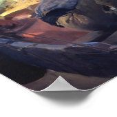 Joaquin Sorolla - Lunch op de boot Poster (Hoek)