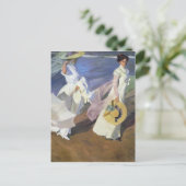 Joaquín Sorolla over de Seashore Briefkaart (Staand voorkant)