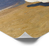 Joaquin Sorolla over het strand Poster (Hoek)