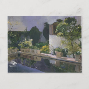 Joaquín Sorolla - Reservoir bij de Alcazin Sevilla Briefkaart
